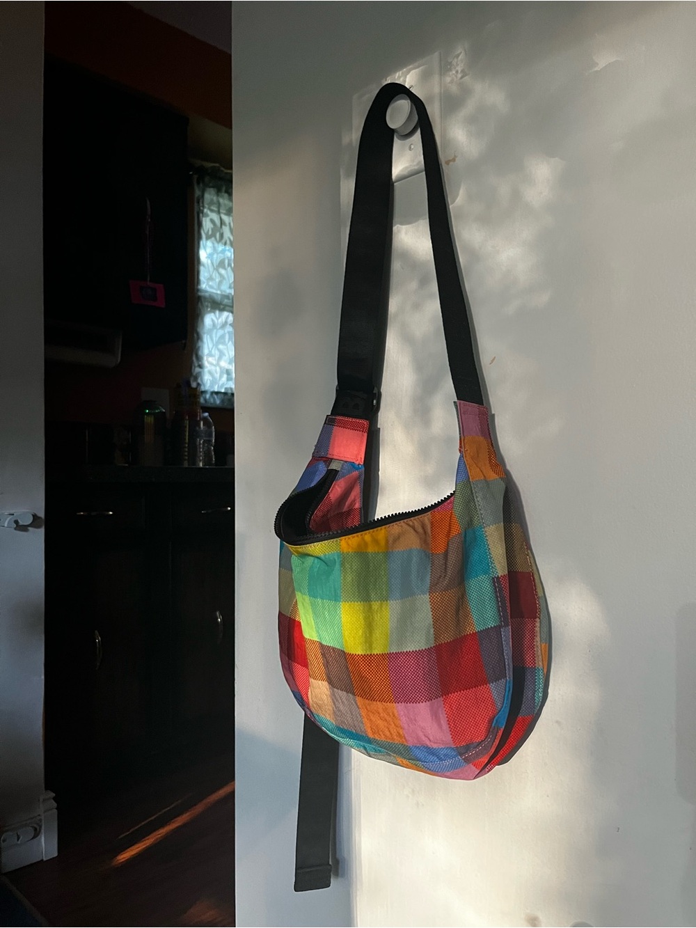 Baggu Urban Outfitters Madras Medium Crescent